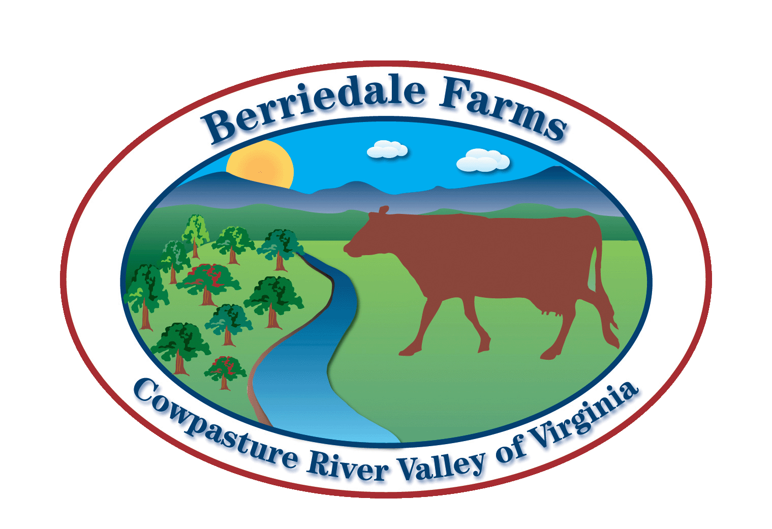 Berriedale Farms - Cowpasture River Valley of Virginia (logo)